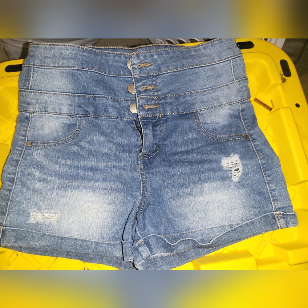 High-waisted shorts